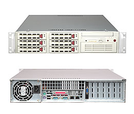 Super 6024H-32R, 2x Paxville/Dual-Core, Video, 2x GB Lan, 6x HS SAS+Raid, DDR2(16GB), 2U/550W(1+1)