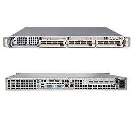 Super 1041M-82, Quad Opt/QC, PCI-e, Video, 2x GB Lan, 3x HS SCSI Bays, DDR2(128GB), 1U RM, 1000W