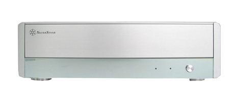 SilverStone LC04-S, Sliver All Alum, 1x 5.25"/1x 3.5" Bays, 2x PCI, 300W  HTPC Slim Desktop Case