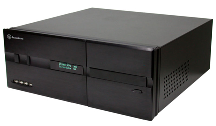 SilverStone LC10-B-M, Black F Alum, 1x 5.25" Ext+4x 3.5" Int Bays, VFD, 300W  HTPC Desktop Case