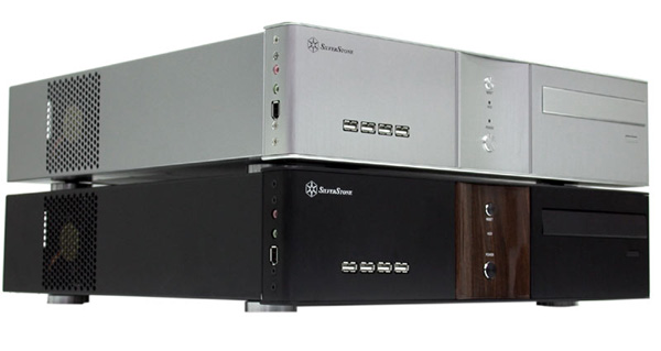SilverStone LC11-S300, Sliver F Alum, 1x 5.25"/3x 3.5" Bays, 300W  HTPC Slim Desktop Case