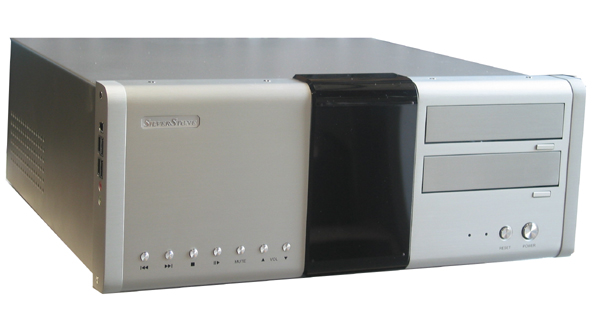 SilverStone LC14-S, Silver F Alum, 2x 5.25" Ext+4x 3.5" Int Bays, 300W  HTPC Desktop Case