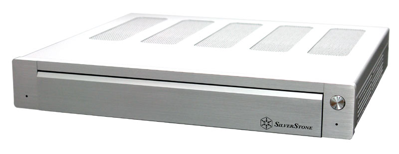 SilverStone LC19S, Silver F Alum, 1x Slim Ext/1x 3.5" Int Bays, 120W  HTPC Slim Desktop Case