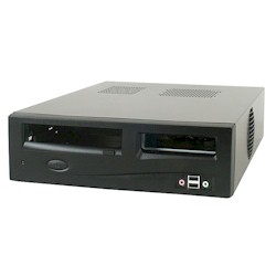 In-Win BT610T, Black Slim Desktop, 1x 5.25"/1x 3.5" Ext + 1x 3.5" Int Bays, 300W P.S