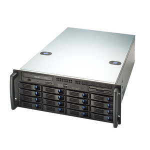 Chenbro RM41416T2, 4U RM, 16x HS SATA/1x 5.25"+3.5" Ext Bays, w/o P.S