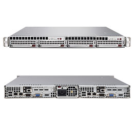Super 6015TW-T, 2x2 LGA771/QC, Video, 2x2 GB Lan, 2x2 HS SATA, DDR2/64G, Twin 1U/980W