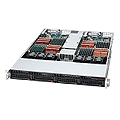 Super 1021TM-iNF+, 2+2 Opt/QC, Video, 2x2 GB Lan, 2x2 HS SATA, Infiniband, DDR2(128GB), Twin 1U/980W
