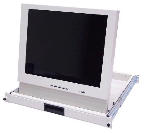 LM1P-15, 1U Rackmount 15" LCD Drawer