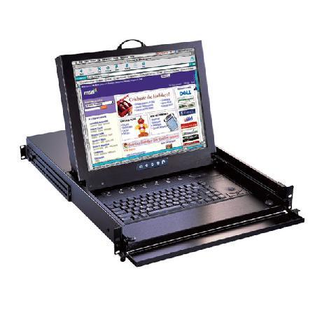 HRKP117-1601. 1.5U Rackmount 17" High brightness LCD Keyboard Drawer