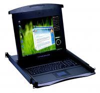 N1419, 1U Rackmount 19" LCD Keyboard Drawer, Short Depth (18.9")