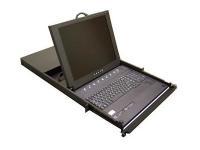 S117, Sun Solaris Compatible 1U Rackmount 17" LCD Keyboard Drawer, Optional 8 or 16 ports USB KVM