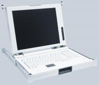 LMK2E-1, 2U Rackmount 15" LCD Keyboard Drawer, keyboard with centered 2 button touchpad