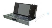 LMK1K-10, 1U Rackmount 10.4" LCD Keyboard Drawer, cherry keyboard & trackball