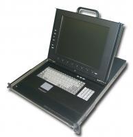 LMK1P-15, 1U Rackmount 15" LCD Keyboard Drawer, touch-pad mouse, separated sliding rail