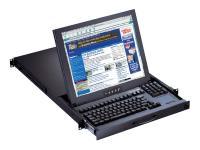 RKP1617, 1U Rackmount 17" LCD Keyboard Drawer, PS/2 compact keyboard & trackball