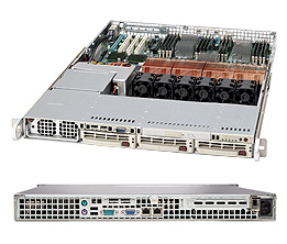 Supermicro SC818S-1000, 1U RM, 3x HS SCA+1x Slim CD Bays, 1000W(Cold-Swap)