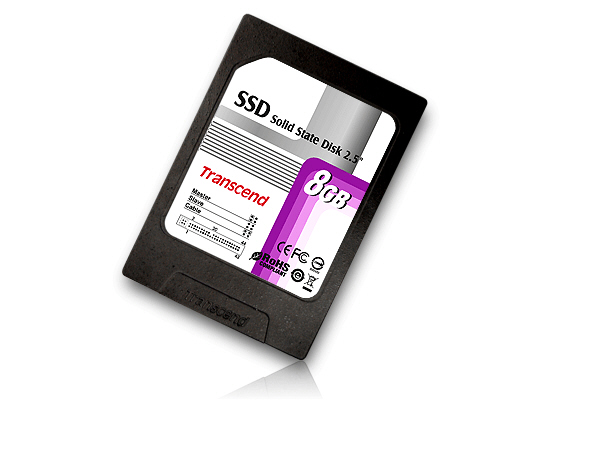 Transcend  2.5" 8GB, SATA Solid State Drive, SLC Flash Chip(Hi-Speed)