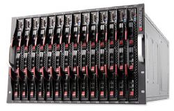 SuperBlade SBE-714E-D32, 14x HS Server Blades, InfiniB/2x 10GB Switch, KVM, 2x CMM, 7U RM,1620W(1+1)