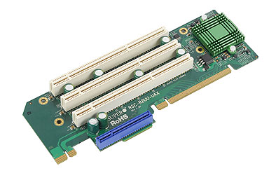 Supermicro RSC-R2UU-UAX, 1 UIO, 3 PCI-X (133/100/66 MHz)