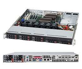 Supermicro SC113TQ-R700C, 1U RM, 8x HS 2.5" SAS/SATA+1x Slim CD Bays, 1x FF & FL, 700W(1+1), 80+