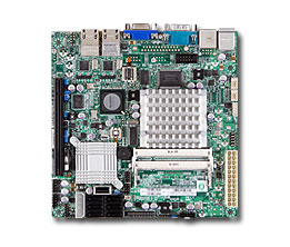 Supermicro X7SPA-HF-D525-1.8Ghz/DC, Atom-D525, Video, 2x GB Lan, 6x SATA2+R5, IPMI,SO-Dimm DDR3(4GB)