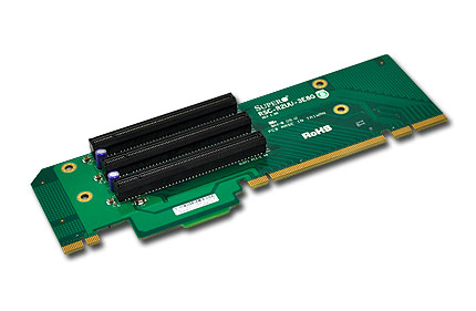Supermicro RSC-R2UU-3E8G, 2U 3x PCI-E (x8) Riser Card - Left Side