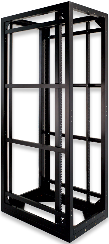 SuperRack® SRK-42BF-01, Black 42U/950mm Deep Basic Frame