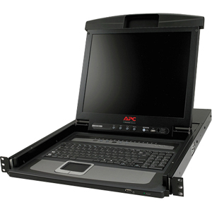 APC AP5808 Rackmount LCD, LCD CONSOLE RACK 17IN W/ INTG 8 PORT ANALOG KVM SWITCH