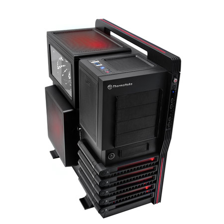 Thermaltake Level 10 VL30001N1Z, 3x5.35" Ext/6x3.5" Int Bays, Black Gaming Case, No P.S