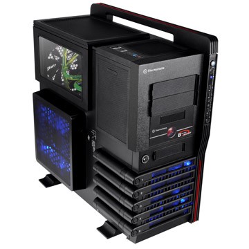 Thermaltake Level 10 GT LCS VN10031W2N, 2x 5.25" Ext/5x 3.5" Int Bays, Black Full-Tower, No P.S