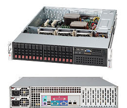 Supermicro SC213A-R740LP, 2U RM, 16x HS 2.5" SAS/SATA+1x Slim CD Bays, 740W(1+1), 80+