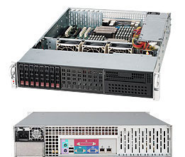 Supermicro SC213LT-600LP, 2U RM, 8x HS 2.5" SAS/SATA+1x 5 1/2" Bays, 600W/DSC, 80+