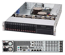 Supermicro SC219A-R920W 2U RM, WIO, 16x HS 2.5" SAS/SATA+1x 5.25" Bays, 4x FH/2x LP, 920W(1+1), 80+