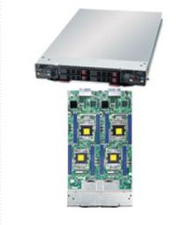 SuperBlade SBi-7227R-T2, Twin Nodes, 2x X9/8C, Video, 2x GB Lan, 2x 2.5" HS Bays, IPMI, DDR3(256GB)