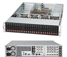 Supermicro SC216BE26-R920LP, 2U RM, 24x HS 2.5" SAS/SATA, 2x 6Gb/s SAS2 Expander, 920W(1+1), 80+