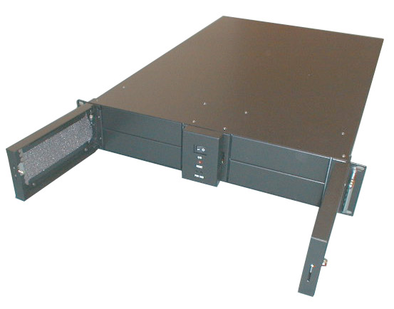AIC RMC2F2-7-XP-2, 2U RM, 4x 5.25"+1x 3.5" Exposed+1x Int HDD, 2x USB, 400W P.S