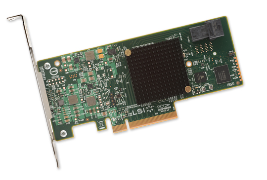 Broadcom SAS 9300-4i, LP 4-CHs, 12Gb/s PCI-e SAS3 HBA, *Kit*