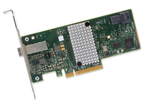 Broadcom SAS 9300-4i4e, LP 4-CHs(4x Int+4x Ext), 12Gb/s PCI-e SAS3 HBA