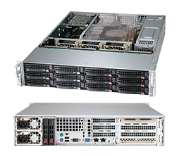 Supermicro SC826BE26-R920W, 2U RM, WIO, 12x 3.5"+2x 2.5" HS Bays, 1x SAS2/6Gb Expander,920W(1+1),80+