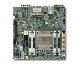 Supermicro A1SRi-2558F, Atom-C2558, Video, 4x GB Lan, 6x SATA2/3, IPMI, SO-Dimm DDR3(63GB)