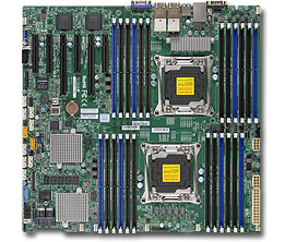 Super X10DRC-LN4+, 2x E5-2600v4/22C, Video, 4x GB/i350 LAN, 8x SAS3(LSI3108)+R, IPMI, DDR4(3TB)