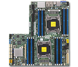 Super X10DRW-iT, 2x E5-2600v4/22C,WIO+PCIe3(x32),Video,2x10GB/X540 LAN,10xSATA3(C612)+R,IPMI,D4(2TB)