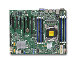 Super X10SRL-F, 1x E5-2600v4/22C, 7x PCI-e,Video, 2x GB/i210 LAN,10x SATA3(C612)+R,IPMI,DDR4(1TB)