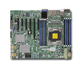 Super X10SRH-CF,1x E5-2600v4/22C,5x PCI-e,Video,2x GB/i350 LAN,10x SAS3(LSI3008)+R,IPMI,DDR4(1TB)