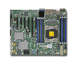 Super X10SRH-CLN4F, 1x E5-2600v4/22C, Video, 4x GB/i350 LAN, 10x SAS3(LSI3008)+R, IPMI, DDR4(1TB)