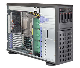 Super 7048R-C1R4+, 2x E5-2600v4, Video,4x GB/i350 LAN,16x HS SAS3(LSI3108)+R,IPMI,D4(3TB),4U/R920W