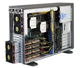 Super 7048GR-TR, 2x E5-2600v4,Up to 5x GPUs ,Video,2x GB/i350 LAN,8x HS SATA3+R,IPMI,D4(2TB),4U/R2KW