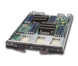 SuperBlade SBi-7428R-C3N,2xE5-2600v4,Video,2xGB/i350,3xHS 2.5" SAS3(LSI3108) or 3xNVMe,IPMI,D4(256G)