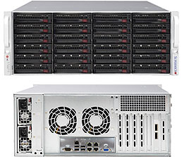 Supermicro SC846BE2C-R1K28, 4U RM, 24x HS SAS3/SATA3 Bays, 2x SAS3(12Gb/s) Expander,R1280W(1+1)