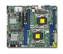 Super X10DRL-CT, 2xE5-2600v4/22C, Video,2xGB+2x10G/X540, 8xSAS3(12Gb/s)/LSI3108+R, IPMI, DDR4(1TB)